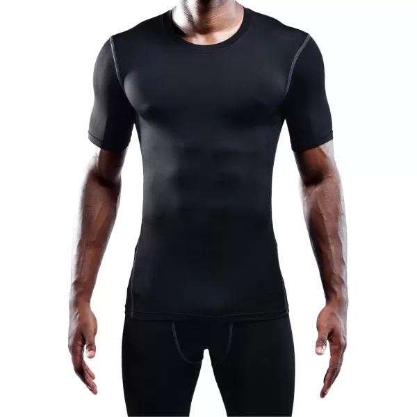 NELEUS Men's 3 Pack Athletic Compression Base Layer Workout Shirt