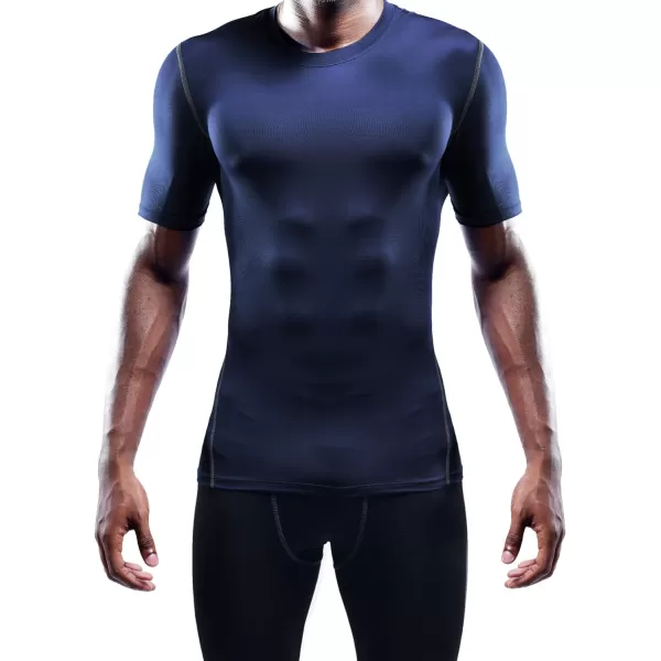 NELEUS Men's 3 Pack Athletic Compression Base Layer Workout Shirt