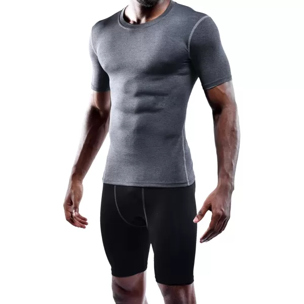 NELEUS Men's 3 Pack Athletic Compression Base Layer Workout Shirt