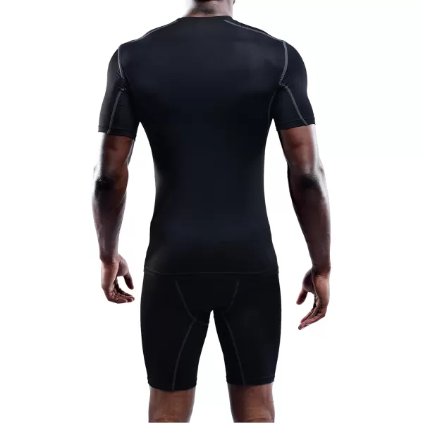 NELEUS Men's 3 Pack Athletic Compression Base Layer Workout Shirt