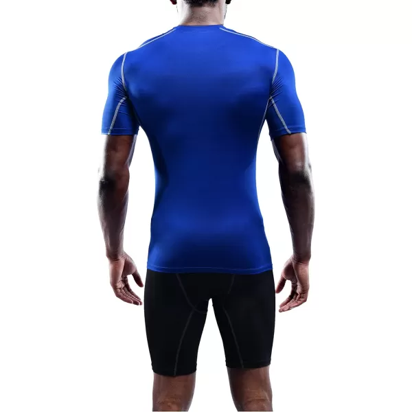 NELEUS Men's 3 Pack Athletic Compression Base Layer Workout Shirt