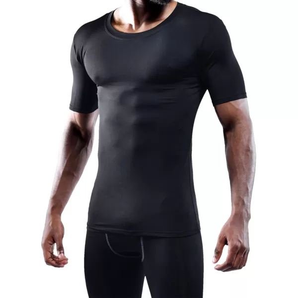 NELEUS Men's 3 Pack Athletic Compression Base Layer Workout Shirt