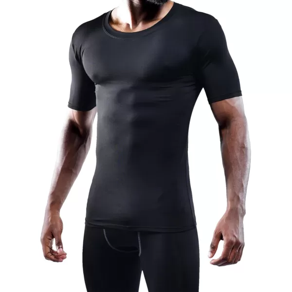NELEUS Men's 3 Pack Athletic Compression Base Layer Workout Shirt