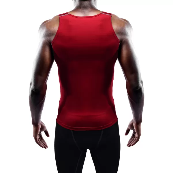 NELEUS Men's 3 Pack Athletic Compression Under Base Layer Sport Tank Top