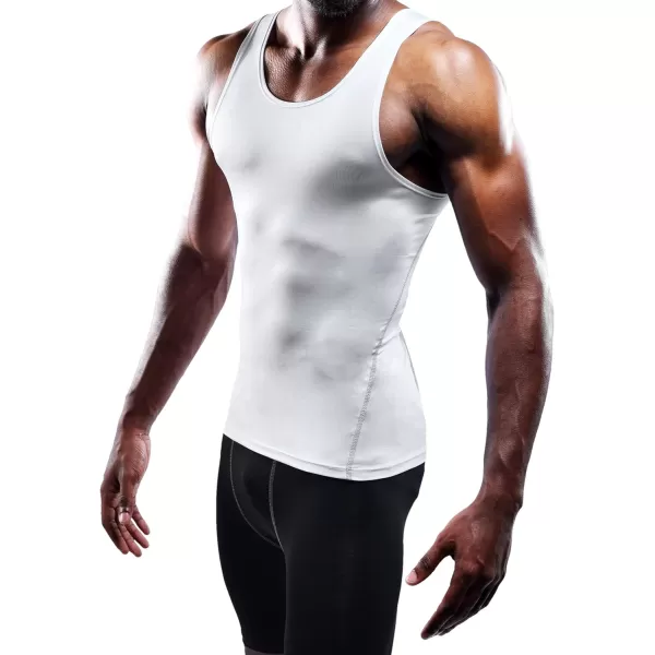 NELEUS Men's 3 Pack Athletic Compression Under Base Layer Sport Tank Top