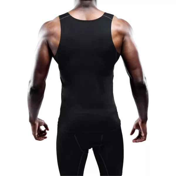 NELEUS Men's 3 Pack Athletic Compression Under Base Layer Sport Tank Top