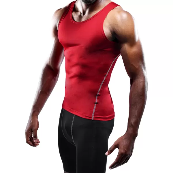 NELEUS Men's 3 Pack Athletic Compression Under Base Layer Sport Tank Top
