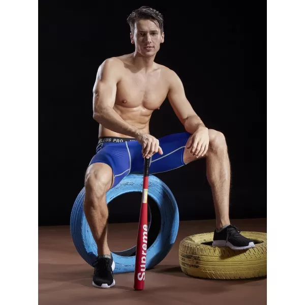 NELEUS Men's 3 Pack Compression Shorts
