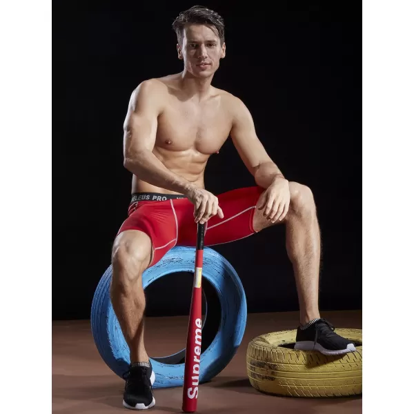 NELEUS Men's 3 Pack Compression Shorts