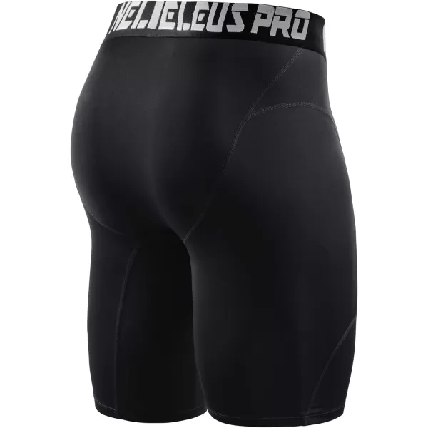 NELEUS Men's 3 Pack Compression Shorts