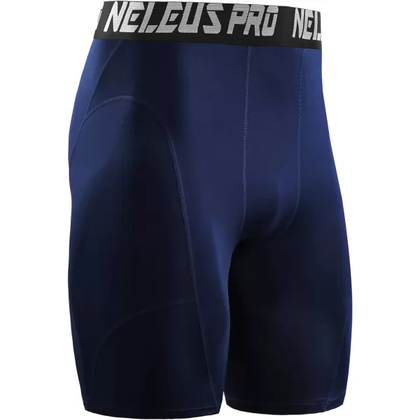 NELEUS Men's 3 Pack Compression Shorts