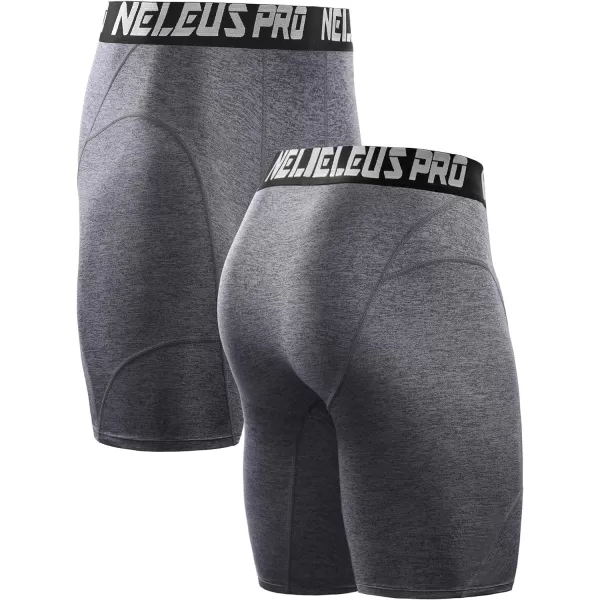 NELEUS Men's 3 Pack Compression Shorts