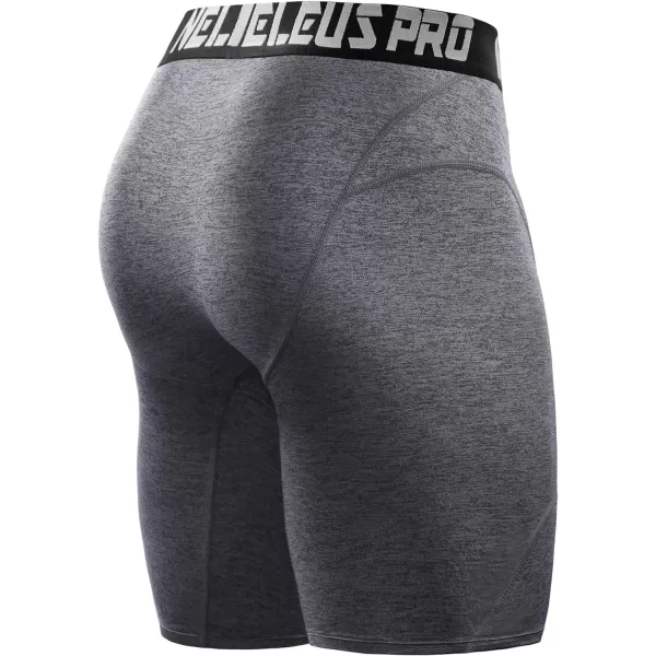NELEUS Men's 3 Pack Compression Shorts