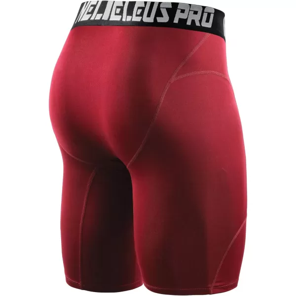 NELEUS Men's 3 Pack Compression Shorts