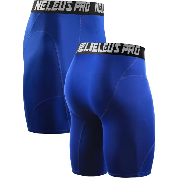 NELEUS Men's 3 Pack Compression Shorts