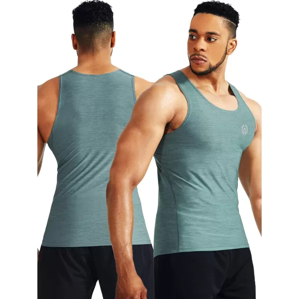 NELEUS Men's 3 Pack Dry Fit Compression Tank Top
