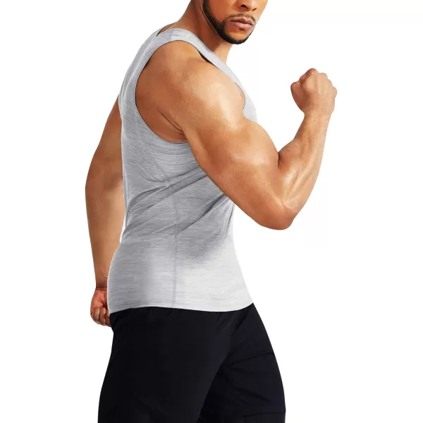 NELEUS Men's 3 Pack Dry Fit Compression Tank Top