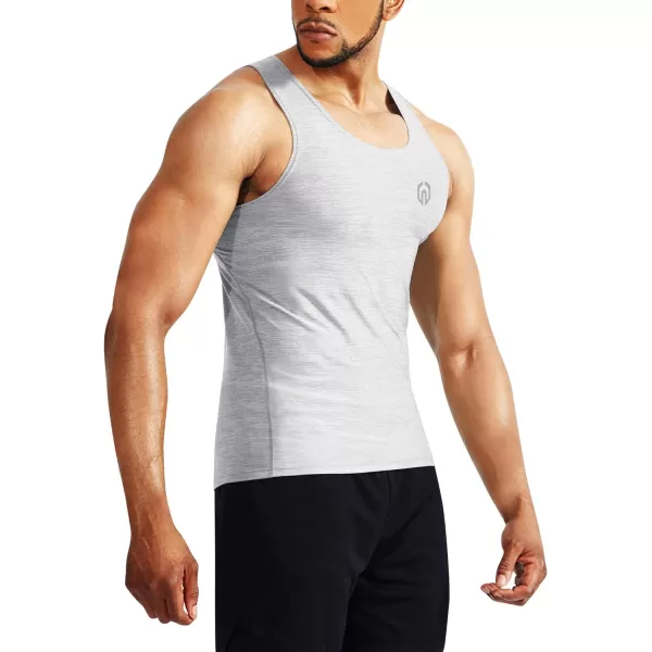 NELEUS Men's 3 Pack Dry Fit Compression Tank Top