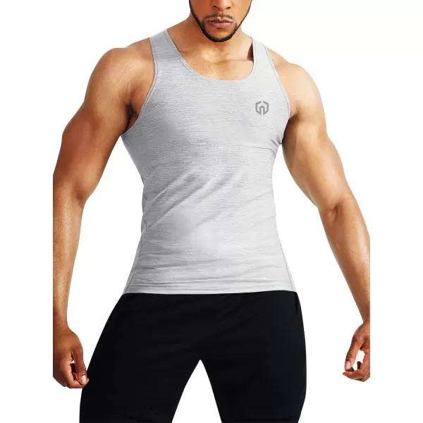 NELEUS Men's 3 Pack Dry Fit Compression Tank Top