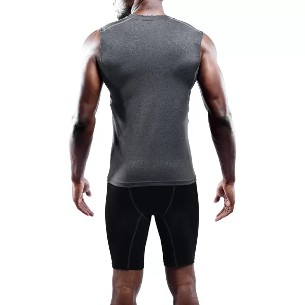NELEUS Men's 3 Pack Dry Fit Compression Tank Top
