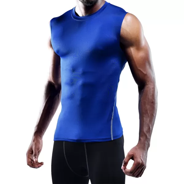 NELEUS Men's 3 Pack Dry Fit Compression Tank Top