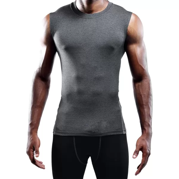 NELEUS Men's 3 Pack Dry Fit Compression Tank Top