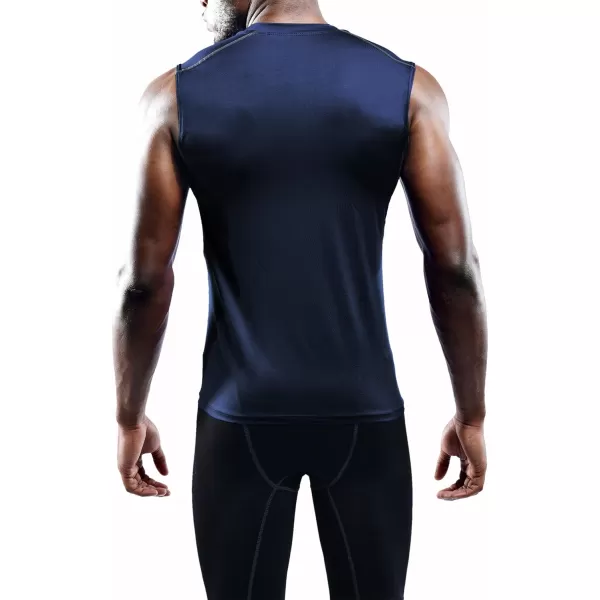 NELEUS Men's 3 Pack Dry Fit Compression Tank Top