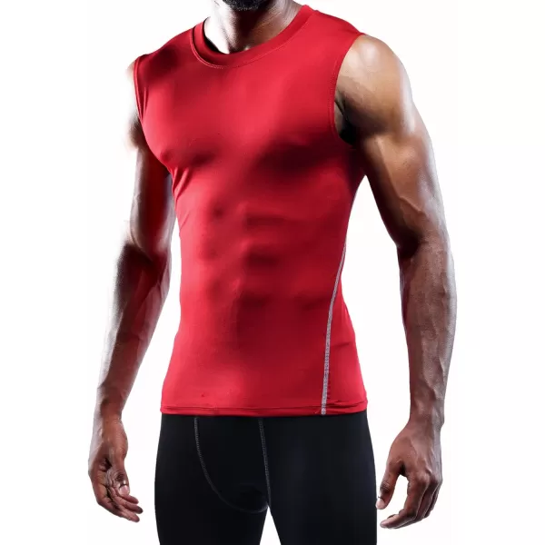 NELEUS Men's 3 Pack Dry Fit Compression Tank Top