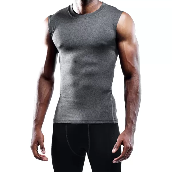 NELEUS Men's 3 Pack Dry Fit Compression Tank Top