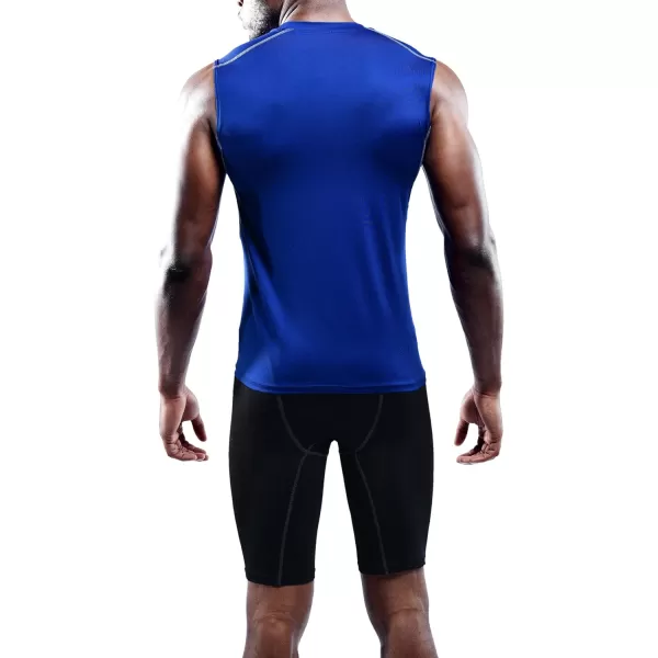 NELEUS Men's 3 Pack Dry Fit Compression Tank Top