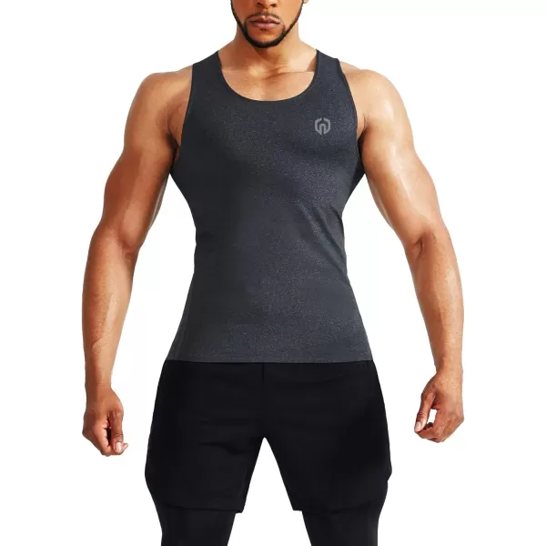 NELEUS Men's 3 Pack Dry Fit Compression Tank Top,3 Pack)