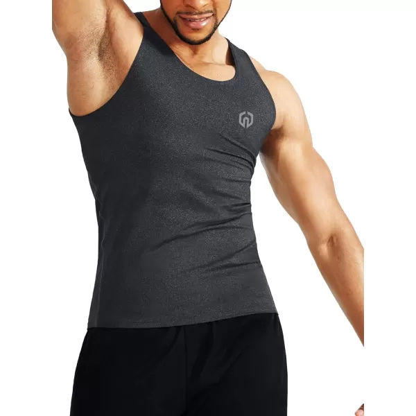 NELEUS Men's 3 Pack Dry Fit Compression Tank Top,3 Pack)