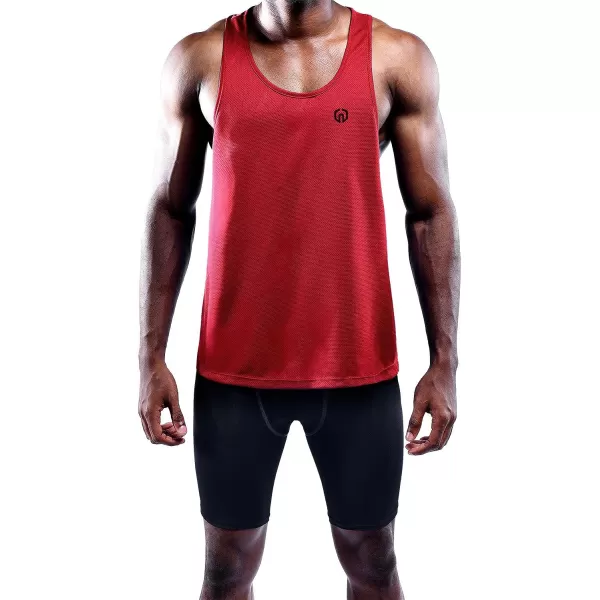 NELEUS Men's 3 Pack Dry Fit Y-Back Muscle Tank Top