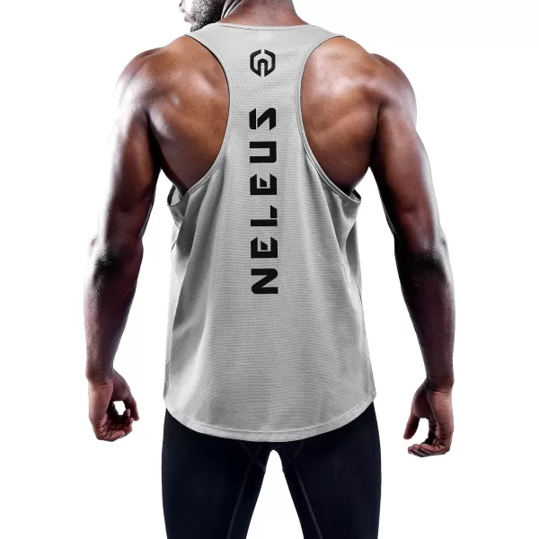 NELEUS Men's 3 Pack Dry Fit Y-Back Muscle Tank Top