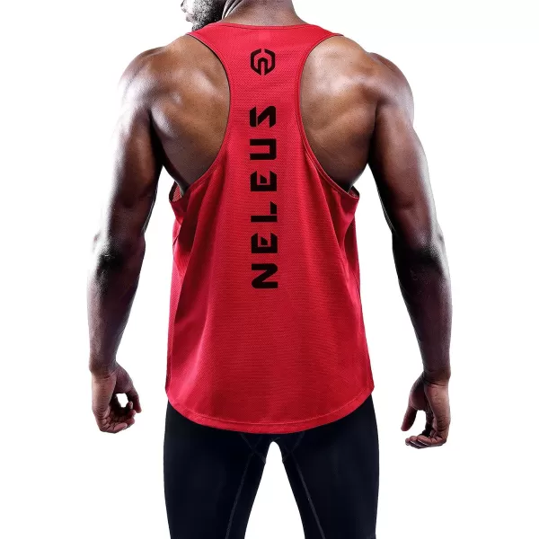 NELEUS Men's 3 Pack Dry Fit Y-Back Muscle Tank Top