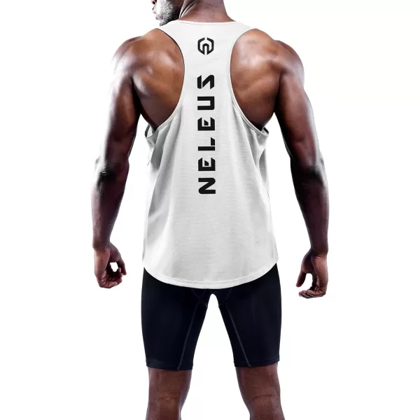 NELEUS Men's 3 Pack Dry Fit Y-Back Muscle Tank Top