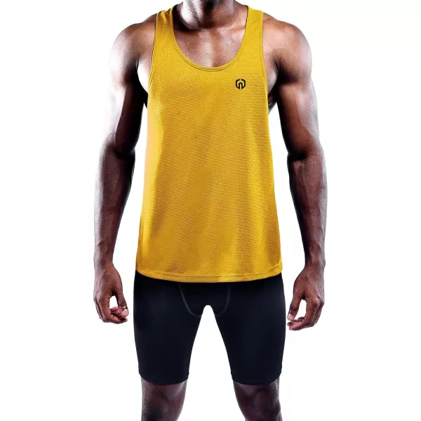 NELEUS Men's 3 Pack Dry Fit Y-Back Muscle Tank Top