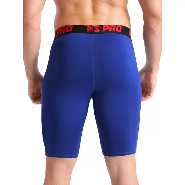 NELEUS Men's 3 Pack Running Compression Shorts with Pockets