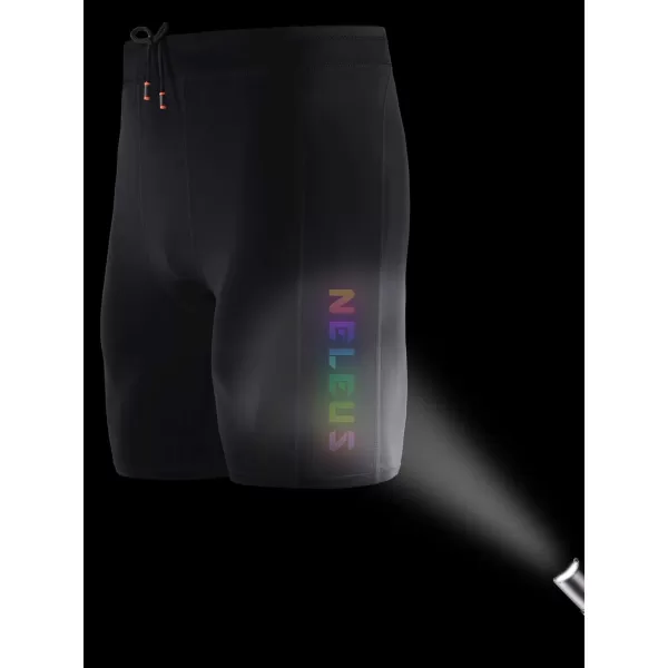 NELEUS Men's 3 Pack Running Compression Shorts with Pockets