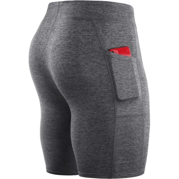 NELEUS Men's 3 Pack Running Compression Shorts with Pockets