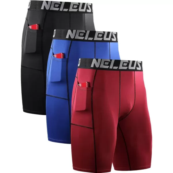 6087 Black/Red/Blue,3 Pack