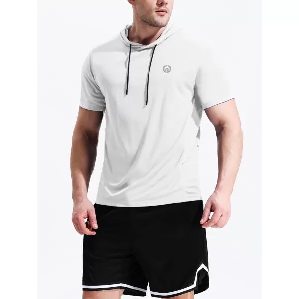 NELEUS Men's 3 Pack Running Shirt Mesh Workout Athletic Shirts with Hoods