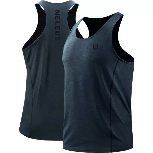 NELEUS Men's 3 Pack Running Tank Top Dry Fit Y-Back Athletic Workout Tank Tops