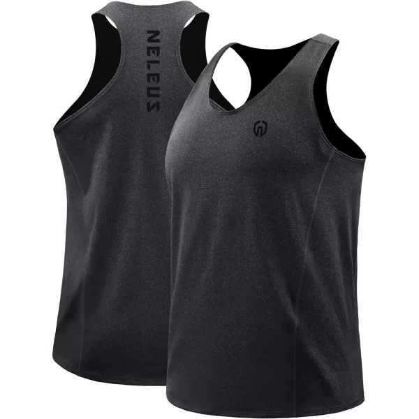 NELEUS Men's 3 Pack Running Tank Top Dry Fit Y-Back Athletic Workout Tank Tops