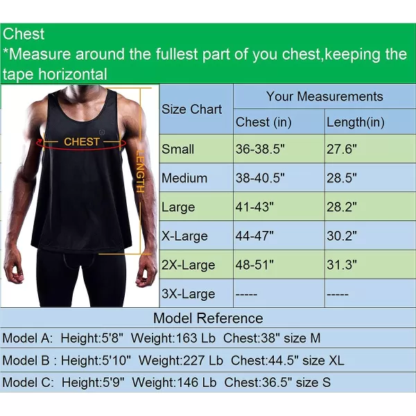 NELEUS Men's 3 Pack Running Tank Top Dry Fit Y-Back Athletic Workout Tank Tops