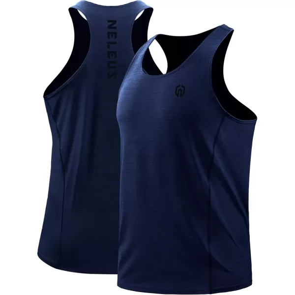 NELEUS Men's 3 Pack Running Tank Top Dry Fit Y-Back Athletic Workout Tank Tops
