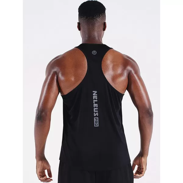 NELEUS Men's 3 Pack Running Tank Top Dry Fit Y-Back Athletic Workout Tank Tops
