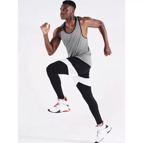 NELEUS Men's 3 Pack Running Tank Top Dry Fit Y-Back Athletic Workout Tank Tops