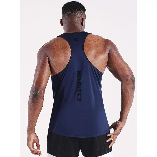 NELEUS Men's 3 Pack Running Tank Top Dry Fit Y-Back Athletic Workout Tank Tops
