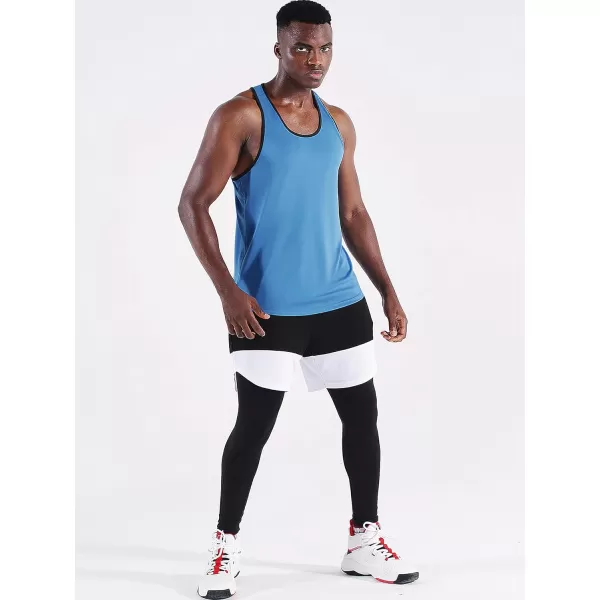 NELEUS Men's 3 Pack Running Tank Top Dry Fit Y-Back Athletic Workout Tank Tops